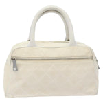 Chanel Vintage Logo Bowler Bag Quilted Canvas Medium - image 2