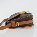 Celine Vintage Macadam Shoulder Bag Canvas and Leather - image 4