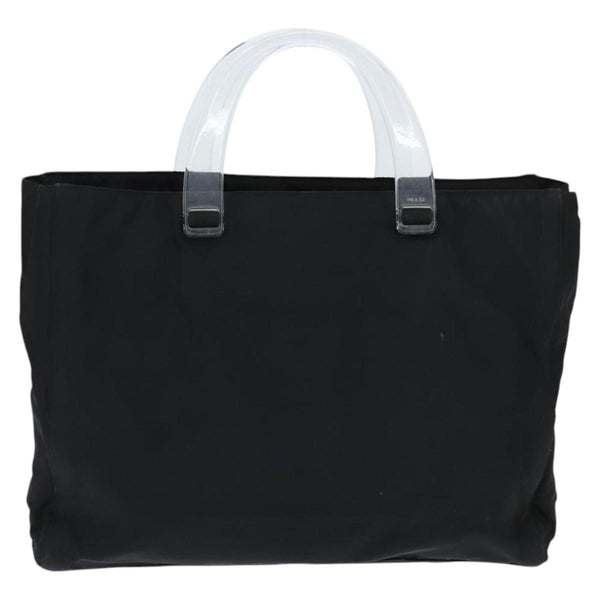 Prada Resin Handle Tote Tessuto