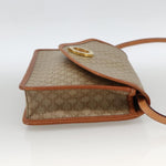 Celine Vintage Macadam Circle Logo Shoulder Bag Canvas and Leather - image 4