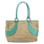 Gucci Vintage Ring Tote GG Canvas with Leather Medium - image 1
