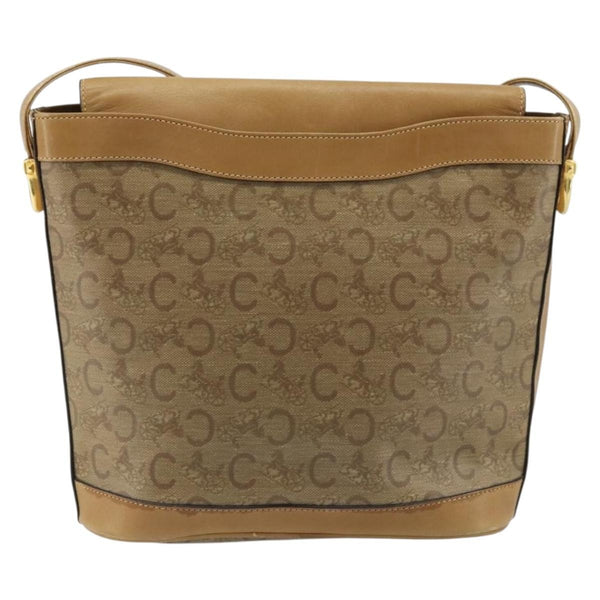 Celine C Sulky Shoulder bag Canvas and Leather