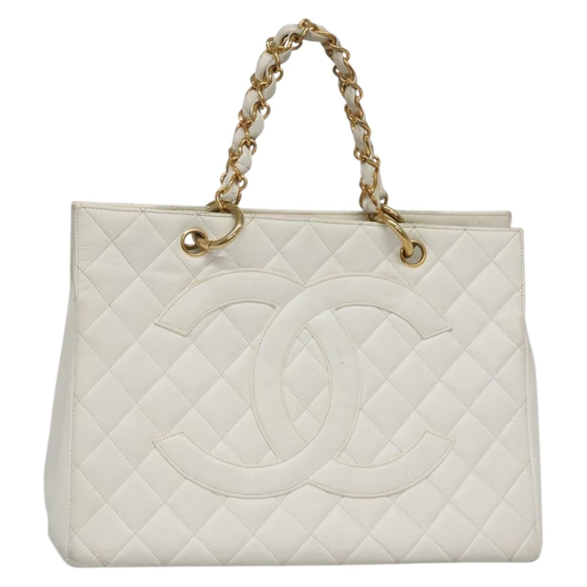 Chanel Vintage Grand Shopping Tote Quilted Caviar - image 1