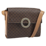 Celine Vintage Macadam Circle Logo Shoulder Bag Canvas and Leather - image 20