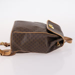 Celine Vintage Drawstring Flap Backpack Macadam Coated Canvas - image 3