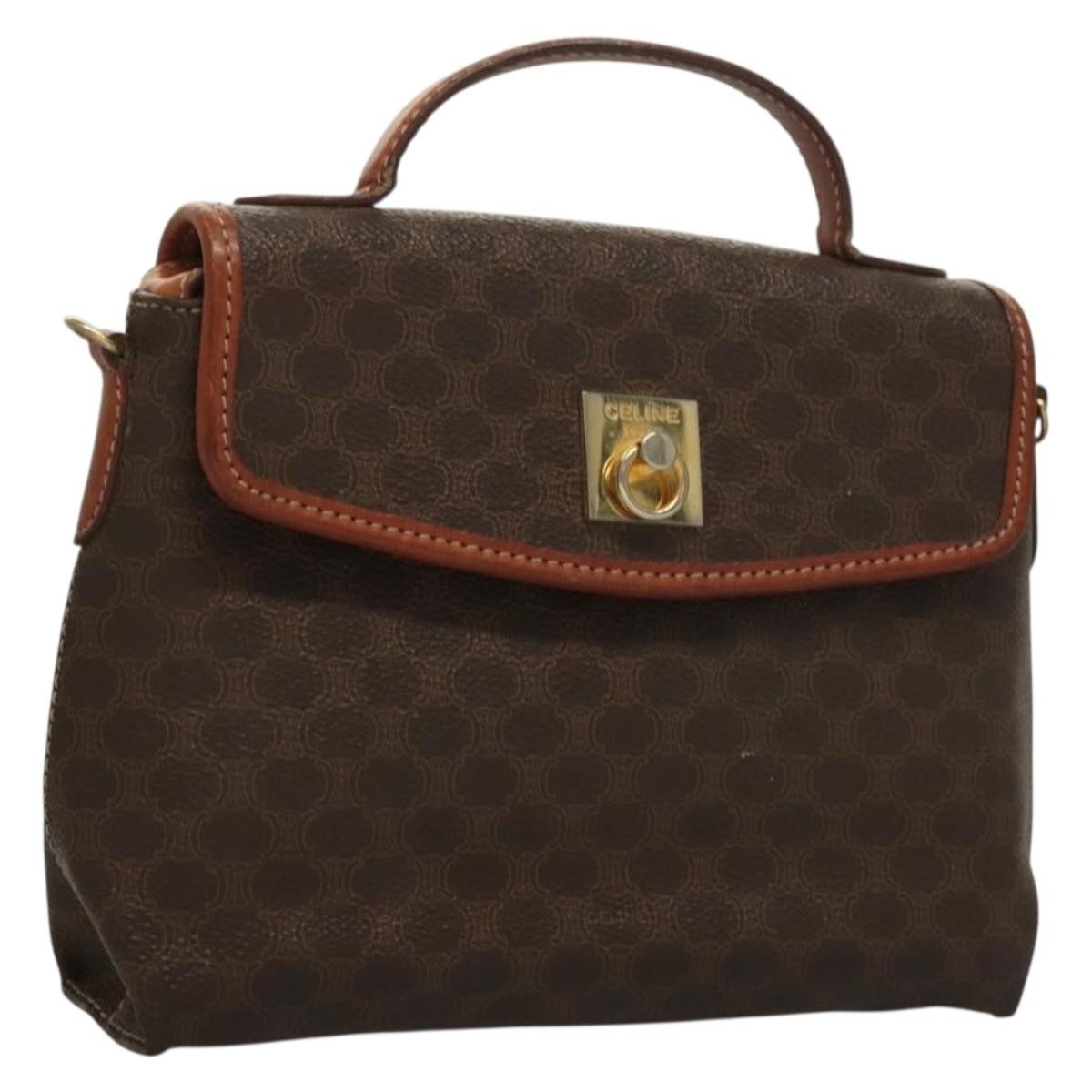 Celine Triomphe vintage handbag Macadam canvas - image 1