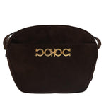 Salvatore Ferragamo Gancini Shoulder Bag Suede - image 19