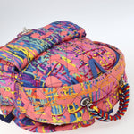 Chanel CC Pocket Backpack Quilted Printed Foulard Medium - image 20
