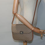 Celine Vintage Macadam Shoulder Bag Canvas and Leather - image 13