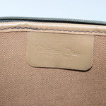 Christian Dior Vintage Honeycomb Zip Pouch Canvas and Leather - image 6