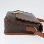 Celine Vintage Macadam Circle Logo Shoulder Bag Canvas and Leather - image 3