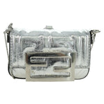 Fendi Chain Baguette Charm Bag Zucca Embossed Leather Nano - image 1