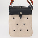 Hermes Sac de Transport pour Chiens Pet Dog Carrier Toile with Leather - image 3