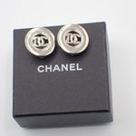 Chanel CC Cutout Round Clip-On Earrings Metal - image 8