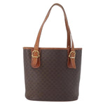 Celine Vintage Macadam Tote bag Canvas and Leather - image 2