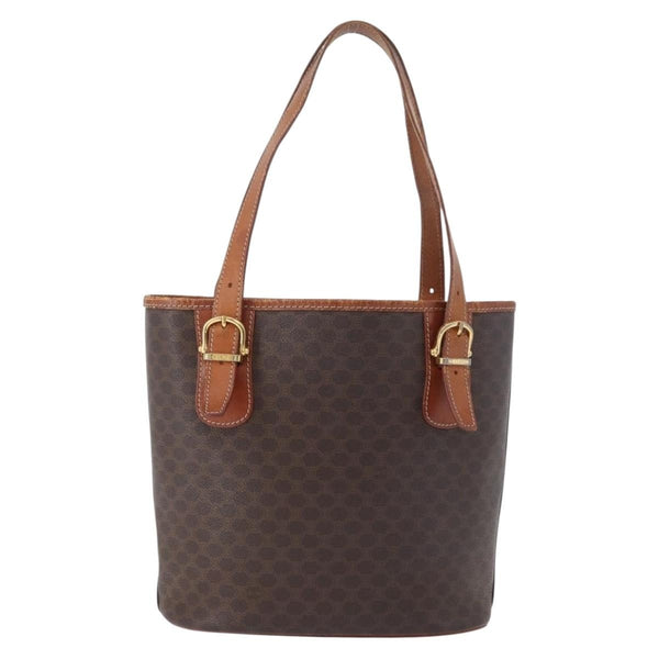 Celine Vintage Macadam Tote bag Canvas and Leather