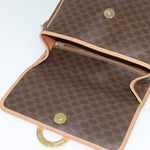 Celine Vintage Macadam Circle Logo Shoulder Bag Canvas and Leather - image 18