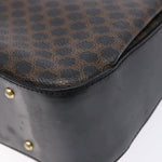Celine Vintage Convertible Top Handle Bag Macadam Coated Canvas Medium - image 11