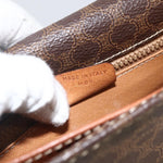 Celine Vintage Macadam Shoulder Bag Canvas and Leather - image 7