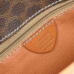 Celine Vintage Macadam Shoulder Bag Canvas and Leather - image 4