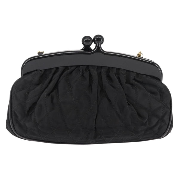 Chanel Chain Clutch Canvas and Leather