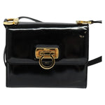 Salvatore Ferragamo Gancini Shoulder Bag Patent Leather - image 1