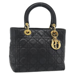Christian Dior Vintage Lady Dior Bag Cannage Quilt Lambskin Medium - image 16