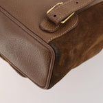 Gucci Gucci bamboo backpack daim mini - image 11