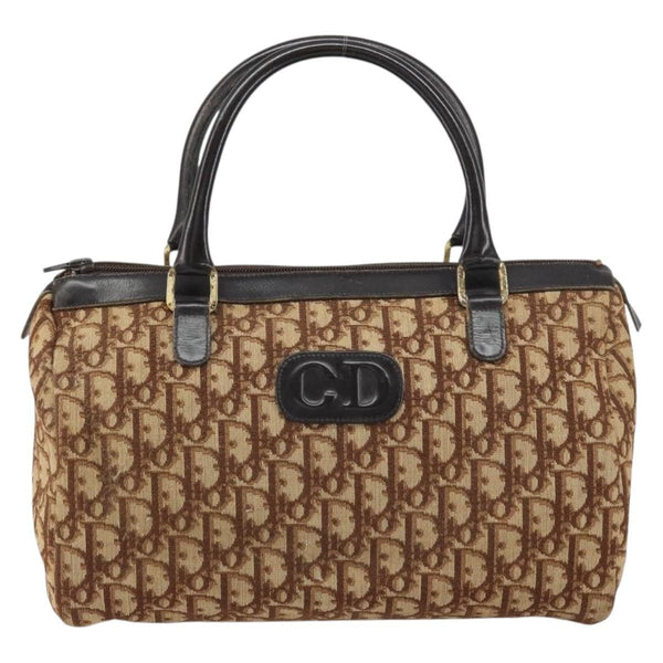 Christian Dior Vintage CD Trotter Handbag Canvas - image 1
