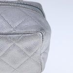 Chanel Classic Vanity Case with Chain Quilted Caviar Mini - image 16