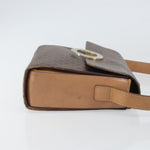 Celine Vintage Macadam Circle Logo Shoulder Bag Canvas and Leather - image 3
