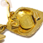 Chanel CC Rhombus Clip-On Earrings Metal - image 4