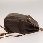 Celine Vintage Drawstring Flap Backpack Macadam Coated Canvas - image 3