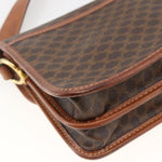 Celine Vintage Macadam Shoulder Bag Canvas and Leather - image 11