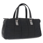 Chanel Square Stitch Boston Bag Quilted Nylon Large - image 15