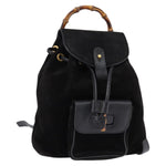 Gucci Vintage Bamboo Backpack Suede Mini - image 1