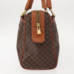Celine Vintage Macadam Handbag Canvas and Leather - image 4