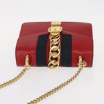 Gucci Sylvie Chain Shoulder Bag Leather Mini - image 17