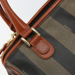 Fendi Vintage Pequin Convertible Boston Bag Coated Canvas Small - image 17