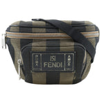 Fendi Front Pocket Waist Bag Pequin Canvas - image 1