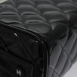 Chanel Vintage Metal Box Bag Quilted patent - image 11