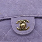 Chanel Square Classic Single Flap Bag Fabric - image 20