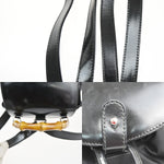 Gucci Vintage Bamboo Backpack Nylon and Patent Leather Mini - image 10