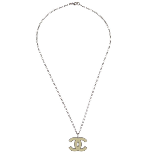 Chanel CC Pendant Necklace Metal - image 1