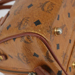 MCM Visetos Handbag Canvas and Leather - image 11