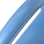 Hermes Kelly Handbag Blue Epsom with Palladium Hardware 35 - image 6