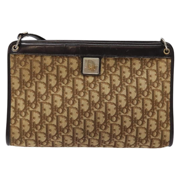 Christian Dior Vintage Trotter Shoulder Bag Canvas - image 1