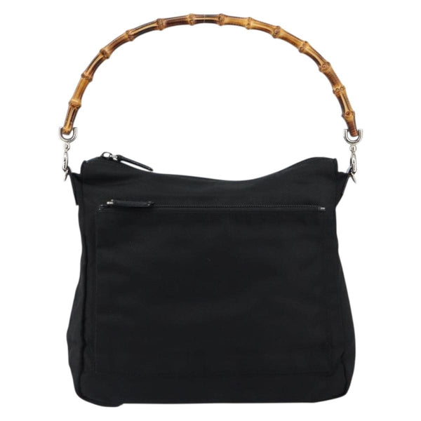 Gucci Vintage Bamboo Handle Bag Nylon - image 1