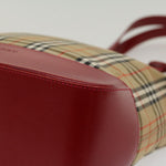 Burberry Nova Check Tote Nylon and Leather - image 9