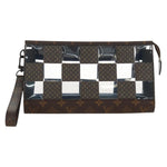 Louis Vuitton Standing Pouch Monogram Chess Coated Canvas and PVC - image 16